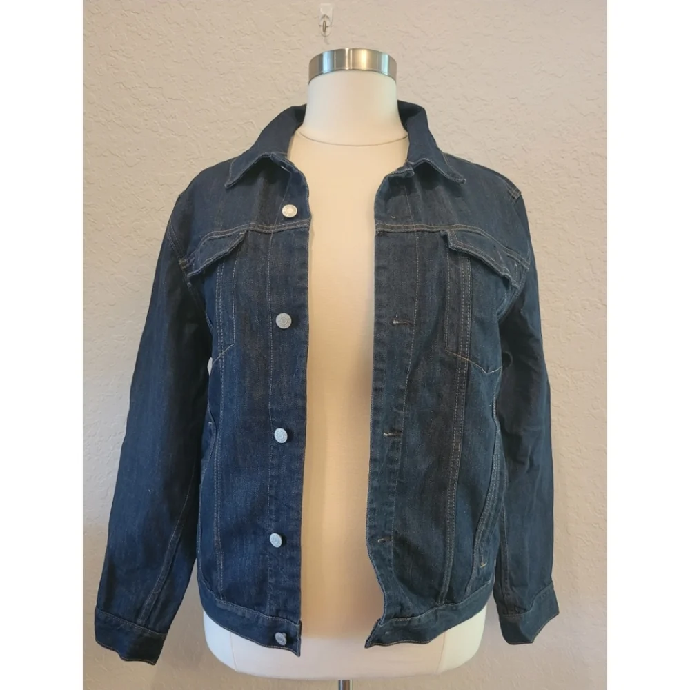 Denim Button Down Jacket - Picture 1 of 3